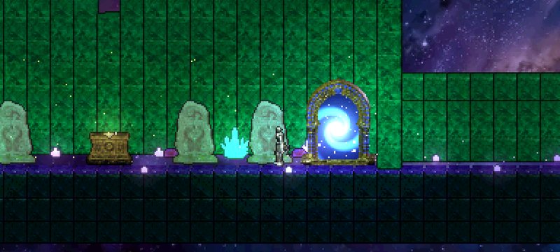A 2D world in a retro style
