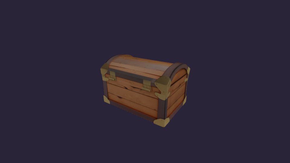 A treasure chest made from a description